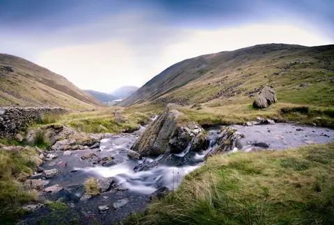 Photo: Kirkstone Pass, a viewpoint near Rydal in the Lake District, Cumbria, north west England.
