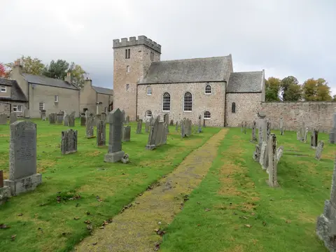 Photo of Monymusk Parish Church, a church in Aberdeenshire, north east Scotland.