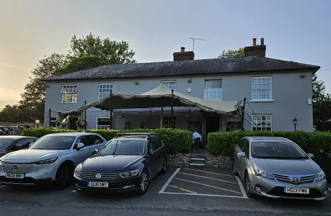 Photo of The Hawk Inn, a pub near Amport, Hampshire, south east England.