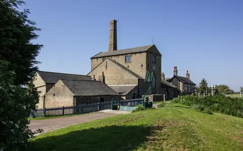 Photo of Stretham Old Engine, a landmark near Wilburton, Cambridgeshire, eastern England.