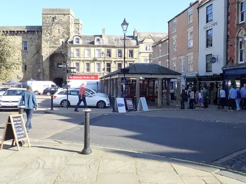 Photo of Hexham, a village in Northumberland, north east England.
