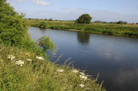 Photo of the River Trent, a 95-mile river navigation running from Shardlow to Trent Falls, central England.