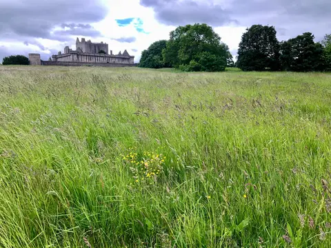 Photo of Craigmillar Castle, a ruined castle near Duddingston, Edinburgh, central Scotland.