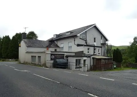 Photo of The George Borrow Hotel, a pub near Ponterwyd, Ceredigion, mid Wales.