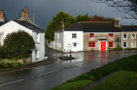 Photo of St Just in Roseland, a village in Cornwall, south west England.