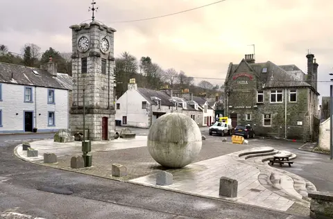 Photo of Creetown, a village in Dumfries and Galloway, southern Scotland.