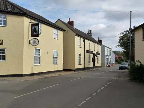 Photo of The Black Horse Inn, a pub near Donington on Bain, Lincolnshire, central England.