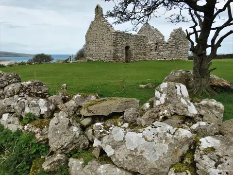 Photo of Hen Capel Lligwy, a church near Moelfre, Anglesey, north Wales.