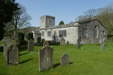 Photo of St Michael and All Angels, Hubberholme, a church in the Yorkshire Dales, North Yorkshire, northern England.