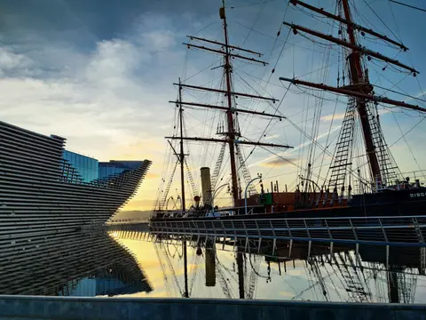 Photo of Discovery Point (RRS Discovery), a visitor attraction in Dundee, north east Scotland.