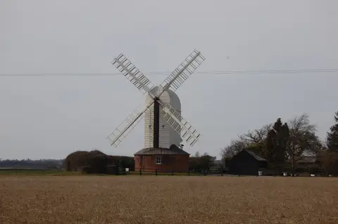 Photo of Aythorpe Roding Windmill, a windmill in Essex, eastern England.