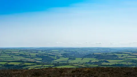 Photo of the Exmoor Heritage Coast, south west England.