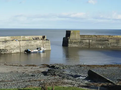 Photo of Craster, a village in Northumberland, north east England.