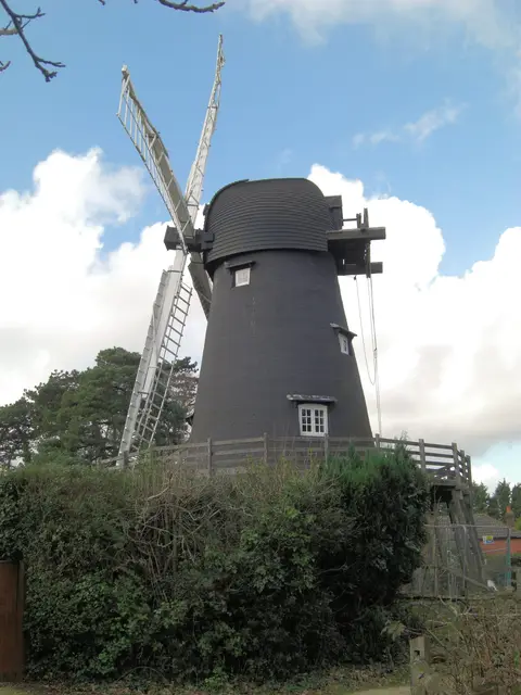 Photo of Bursledon Windmill, a windmill in Hampshire, south east England.