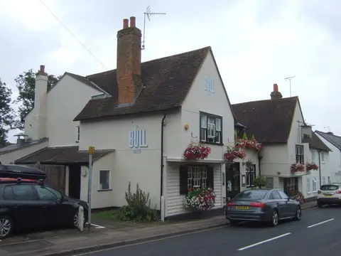 Photo of The Bull (Watton-at-Stone), a pub in Hertfordshire, eastern England.