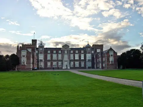 Photo of Burton Constable, a Grade II* registered house & garden near Hedon, East Riding of Yorkshire, northern England.