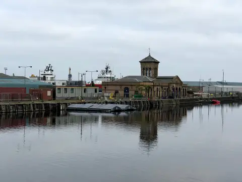 Photo of Leith, a village in Edinburgh, central Scotland.