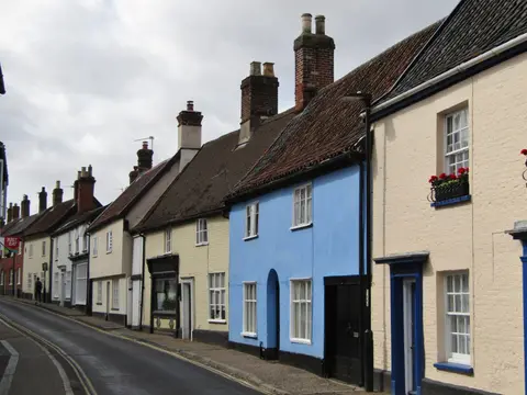 Photo of Wymondham, a village in Norfolk, eastern England.