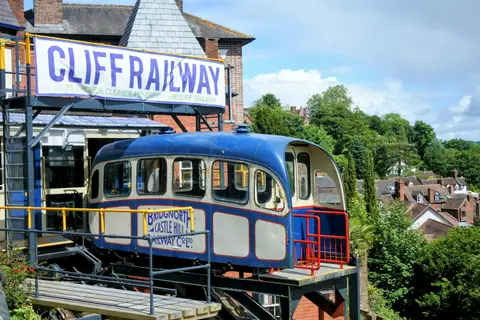 Photo of Bridgnorth, a village in Shropshire, central England.