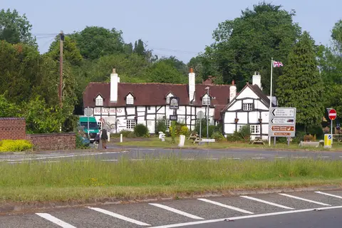 Photo of Wootton Wawen, a village in Warwickshire, central England.