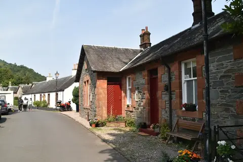 Photo of Luss, a village in Loch Lomond & The Trossachs, Argyll and Bute, the Scottish Highlands and Islands.
