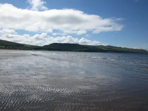 Photo of Girvan Beach, a beach near Barr, South Ayrshire, southern Scotland.