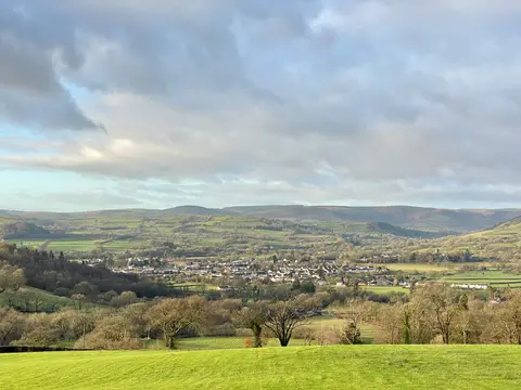 Photo of Llandovery, a village in Carmarthenshire, south west Wales.