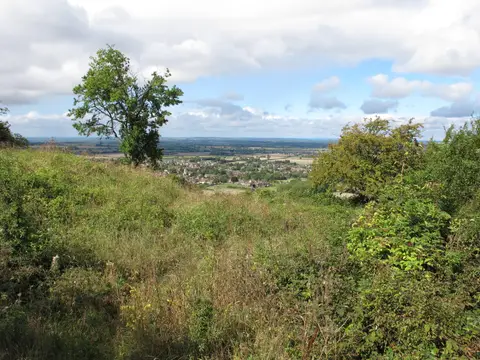 Photo of Chinnor Hill, a Site of Special Scientific Interest near Bledlow in the Chilterns, Oxfordshire, south east England.