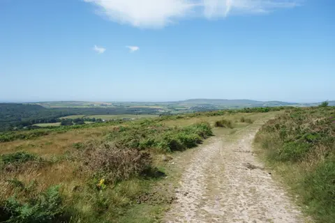 Photo: Cefn Bryn, a viewpoint near Reynoldston in Gower, Swansea, south west Wales.