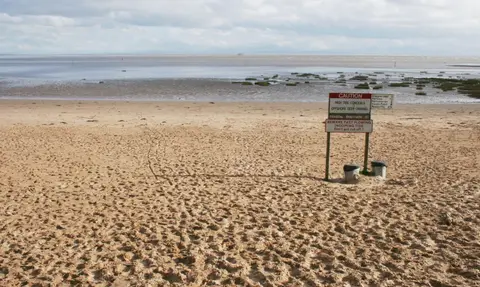 Photo of Sandyhills Beach, a beach near Rockcliffe in the East Stewartry Coast, Dumfries and Galloway, southern Scotland.