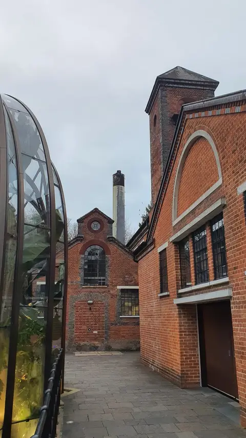 Photo of Bombay Sapphire Distillery, a distillery near Whitchurch, Hampshire, south east England.