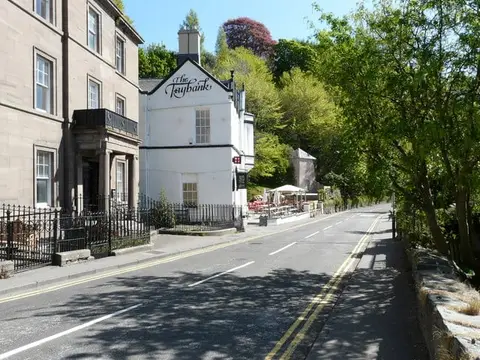Photo of The Taybank, a pub near Dunkeld in the River Tay (Dunkeld), Perth and Kinross, central Scotland.