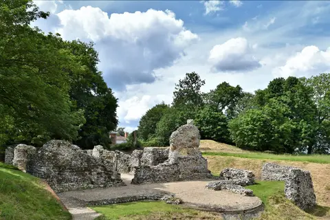 Photo of North Elmham Chapel, a cathedral near Reepham, Norfolk, eastern England.
