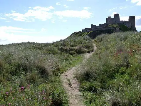 Photo along the St Oswald's Way, a 97-mile long-distance path running from Holy Island to Heavenfield, north east England.