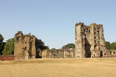 Photo of Ashby Castle, a ruined castle near Ashby-de-la-Zouch, Leicestershire, central England.
