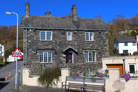 Photo of Braithwaite, a village in the Lake District, Cumbria, north west England.