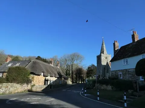 Photo of Shorwell, a village in the Isle of Wight, south east England.