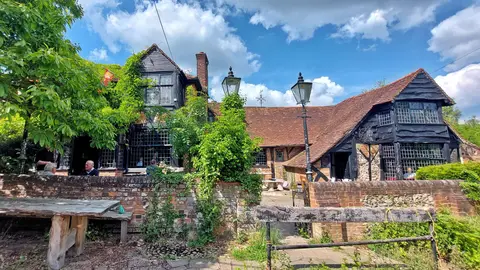 Photo of The Royal Standard of England, a pub near Forty Green in the Chilterns, Buckinghamshire, south east England.