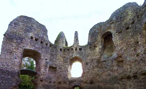 Photo of Odiham Castle, a ruined castle near North Warnborough, Hampshire, south east England.