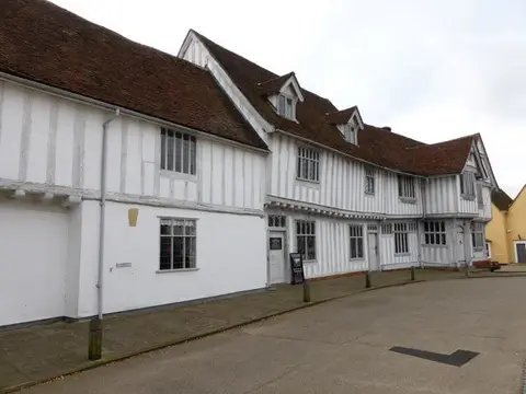 Photo of Guildhall Of Corpus Christi, a house & garden near Lavenham, Suffolk, eastern England.