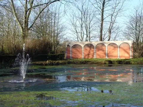 Photo of The Moot and Moot House, Downton, a Grade II* registered house & garden near Salisbury, Wiltshire, south west England.