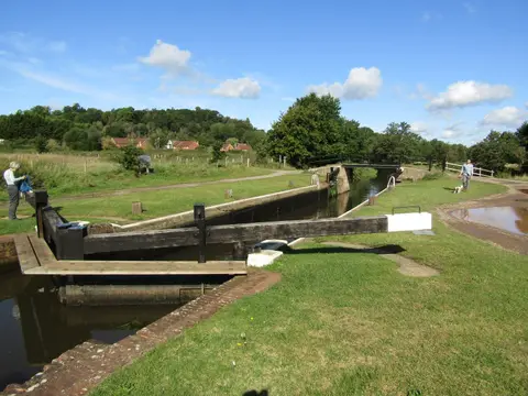 Photo of the River Wey & Godalming Navigations, a river navigation running from Godalming to Weybridge, south east England.