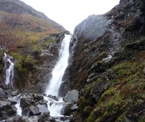 Photo of Dungeon Ghyll Force, a waterfall near Chapel Stile in the Lake District, Cumbria, north west England.
