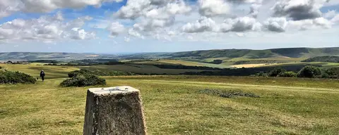 Photo of Black Cap, a country estate near Lewes in the South Downs, East Sussex, south east England.