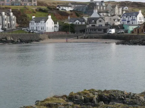 Photo of Portpatrick, a village in Dumfries and Galloway, southern Scotland.