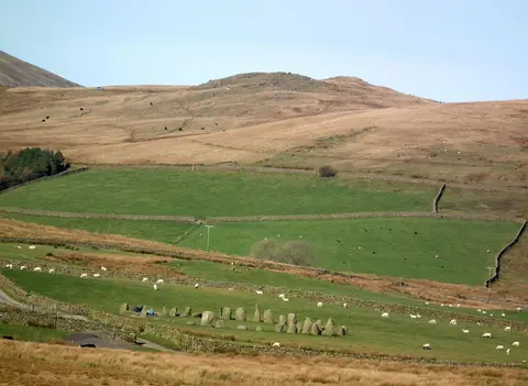 Photo of Sunkenkirk Stone, a stone circle near Broughton-in-Furness in the Lake District, Cumbria, north west England.