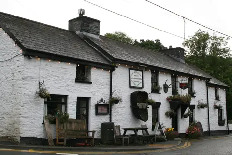 Photo of Cenarth, a village in Ceredigion, mid Wales.