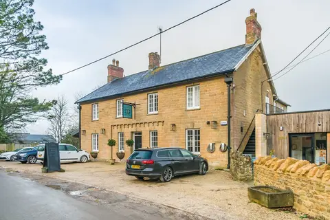 Photo of The Queens Arms, a gastropub near Corton Denham, Somerset, south west England.