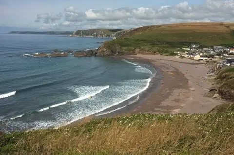 Photo of Challaborough, a swimming spot near Bigbury-on-Sea, Devon, south west England.