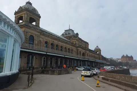 Photo of Scarborough Spa, a landmark in North Yorkshire, northern England.